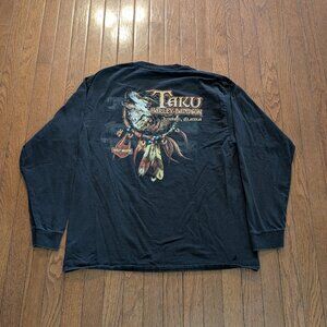Harley Davidson Taku Juneau, Alaska Long Sleeve T-Shirt Size - XL